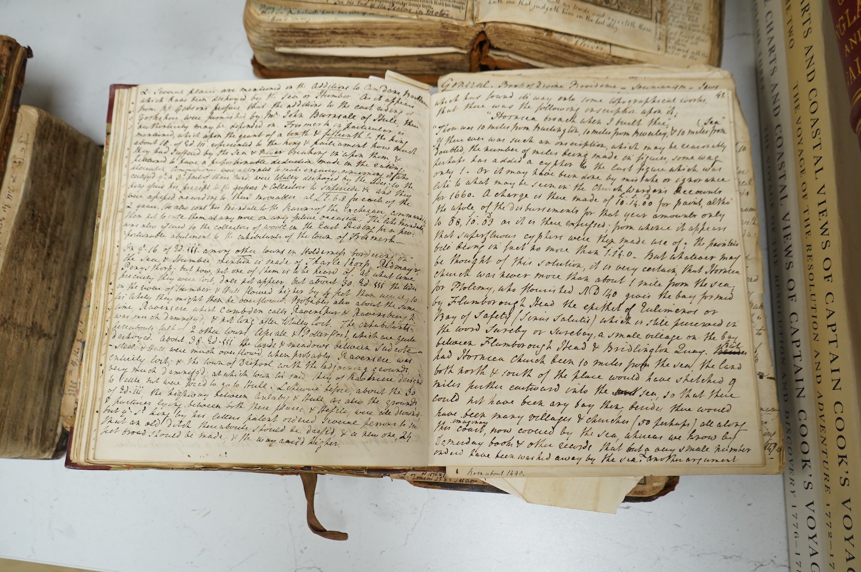 A BIBLE ARCHIVE - A highly unusual collection of three English Bibles, having belonged to the Whytehead family (of Yorkshire's North and East Ridings); comprising The Bishops' (1573 edition), a Geneva (1603 edition) and